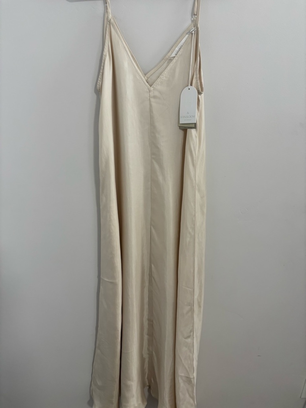 NWT The Handloom LA Slip Maxi Dress in Cream Size S/M $190 In Stores - Picture 7 of 8